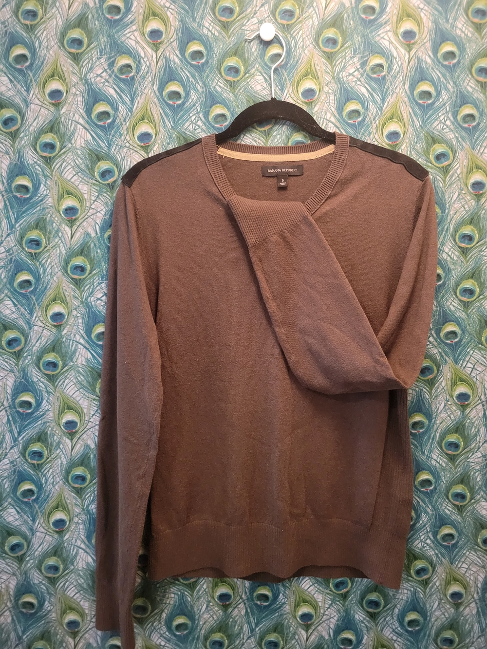 Banana Republic Men's Brown Crewneck Sweater
